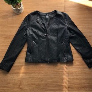 ALFANI || Black Faux Leather Jacket